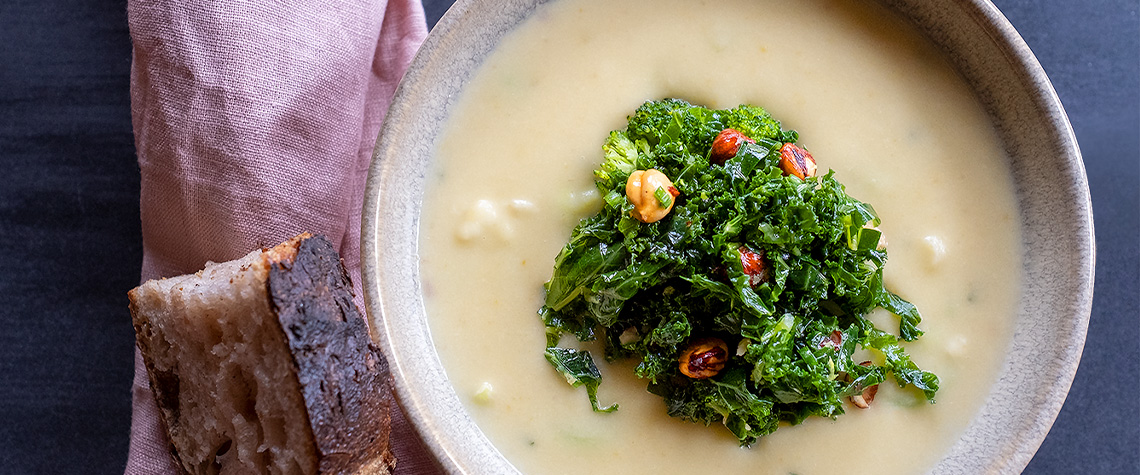 Opskrift på kartoffel-porresuppe - Nyma